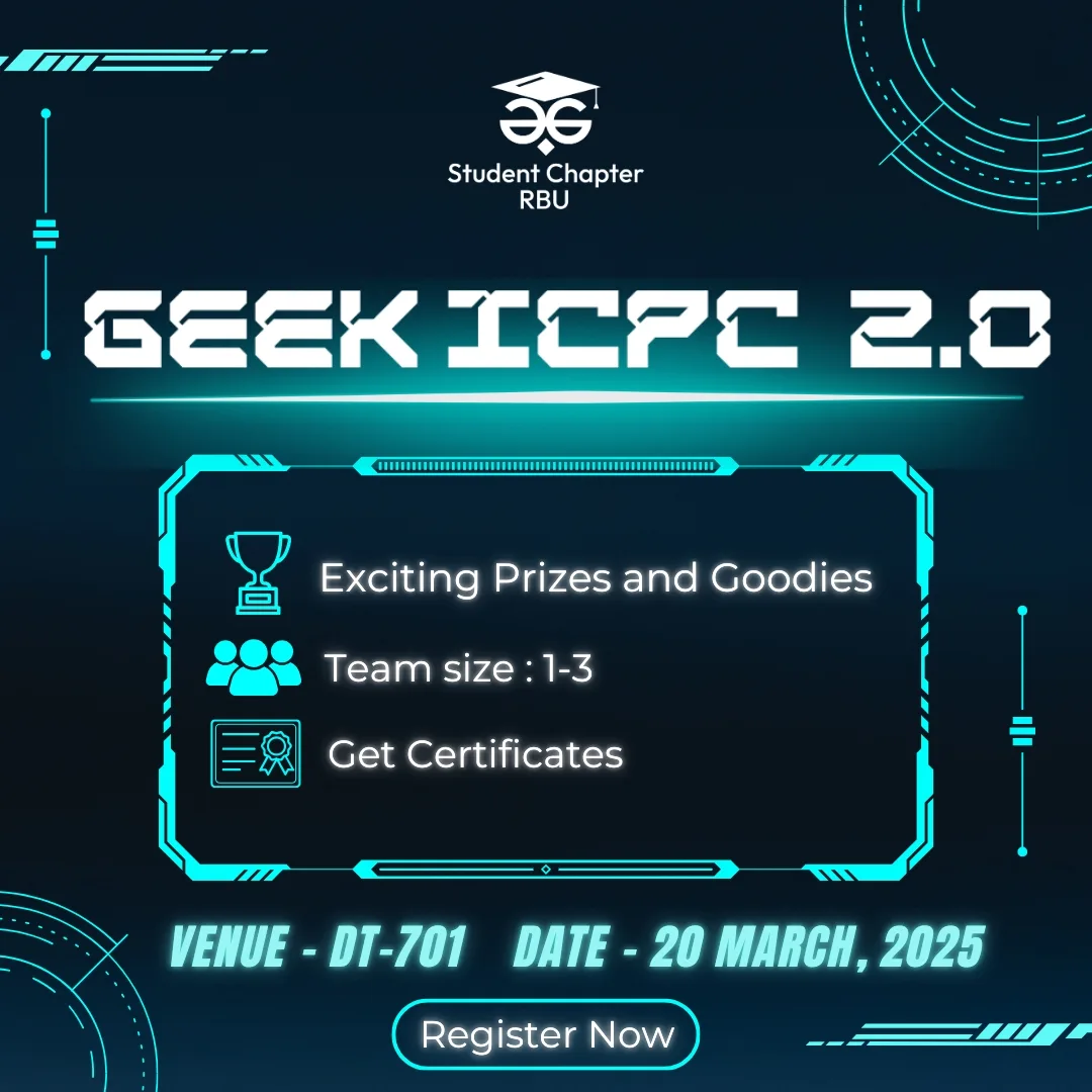 Geek ICPC 2.0 poster
